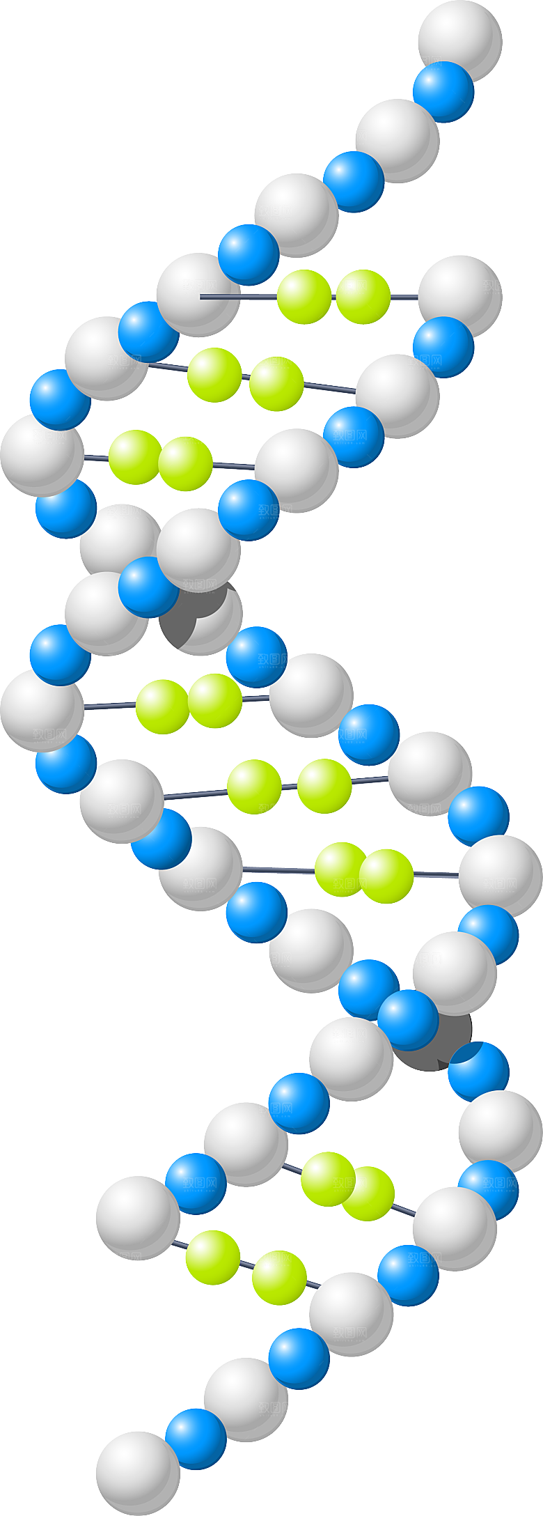 卡通生物基因DNA化妆品医疗化学分子