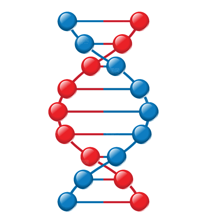 卡通生物基因DNA化妆品医疗化学分子素材