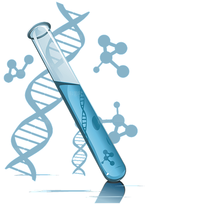 卡通生物基因DNA化妆品医疗化学分子素材