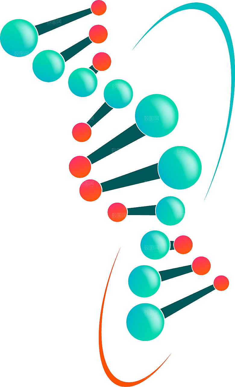 卡通生物基因DNA化妆品医疗化学分子素材