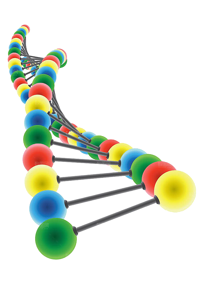 卡通生物基因DNA化妆品医疗化学分子素材