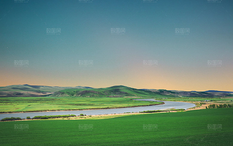 内蒙古旅游自然风景摄影封面照片内蒙古景