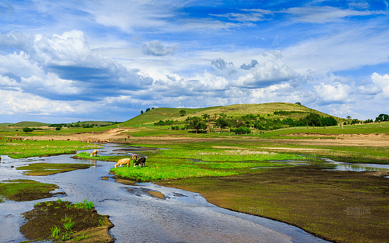 内蒙古旅游自然风景摄影封面照片内蒙古景