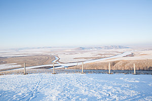 冬季内蒙古额尔古纳河