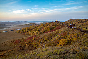 内蒙古乌兰布统草原秋天自然风光景色