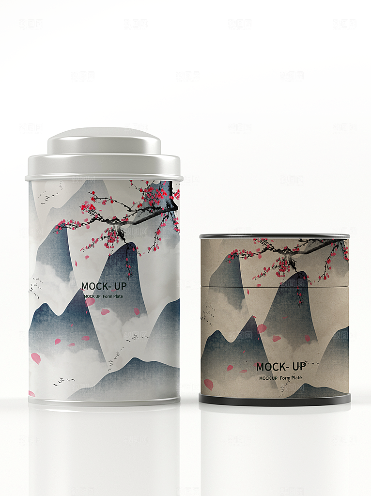中国风茶叶包装礼盒样机