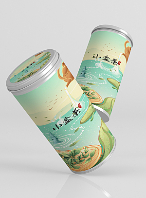 创意中国风茶叶包装样机设计