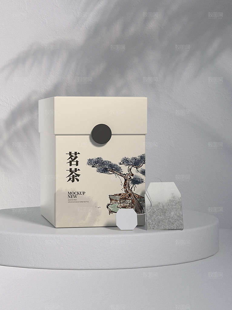 创意中国风茶叶包装样机设计