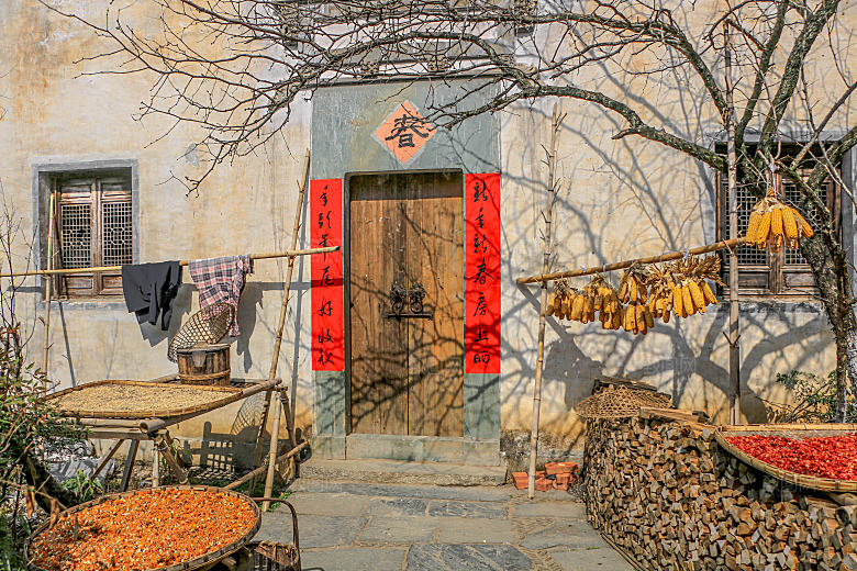 江西古镇婺源旅游风景摄影封面照片古镇图片