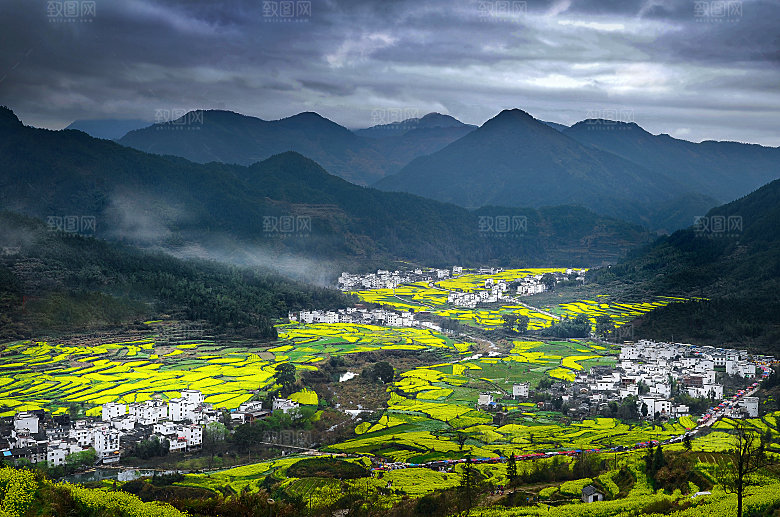 江西古镇婺源旅游风景摄影封面照片古镇