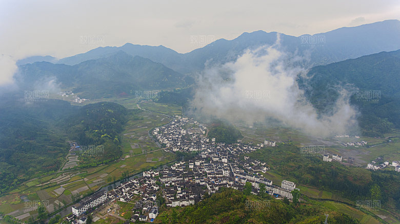 江西古镇婺源旅游风景摄影封面照片古镇