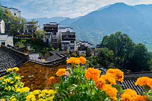 江西古镇婺源旅游风景摄影封面照片古镇图片