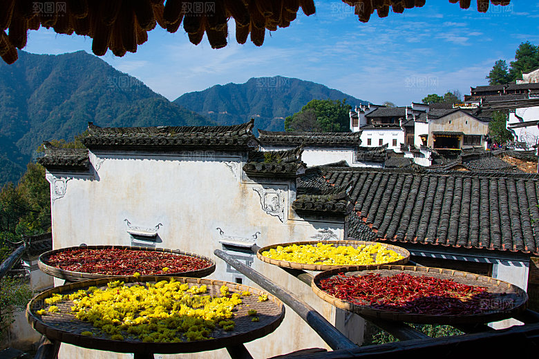 江西古镇婺源旅游风景摄影封面照片古镇图片