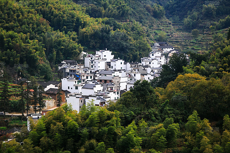 江西古镇婺源旅游风景摄影封面照片古镇图片