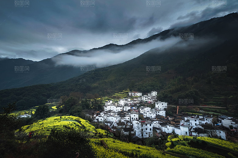江西古镇婺源旅游风景摄影封面照片古镇图片