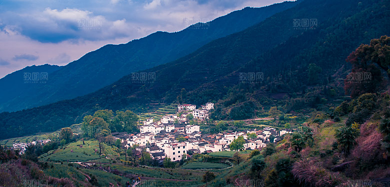 江西古镇婺源旅游风景摄影封面照片古镇