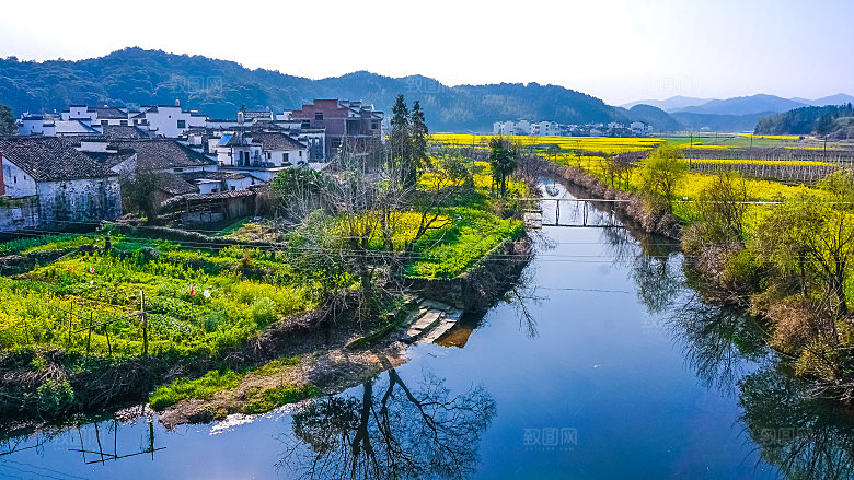 江西古镇婺源旅游风景摄影封面照片古镇