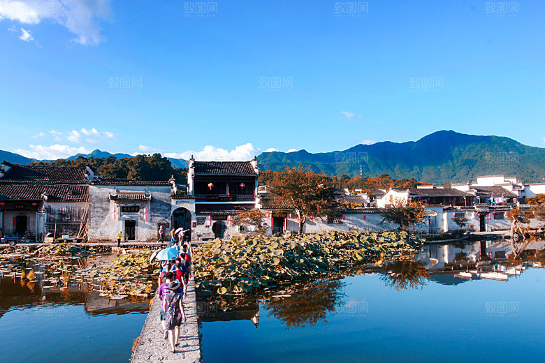 江西古镇婺源旅游风景摄影封面照片古镇