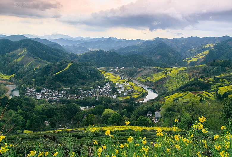 江西古镇婺源旅游风景摄影封面照片古镇