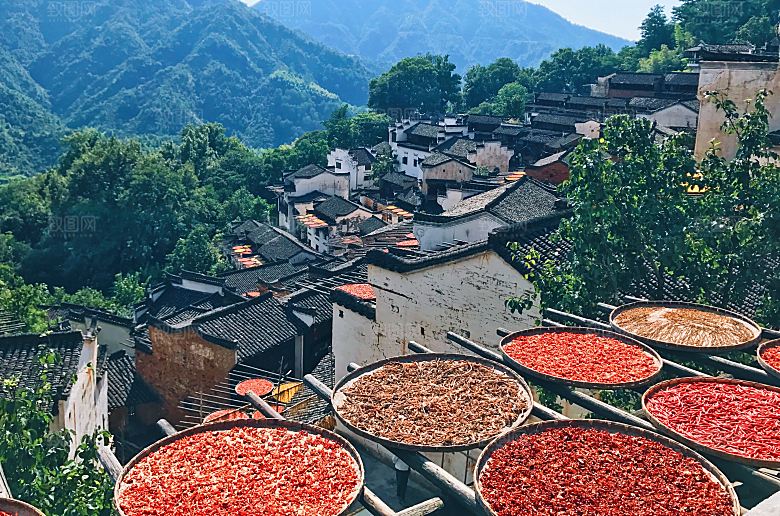 江西古镇婺源旅游风景摄影封面照片古镇