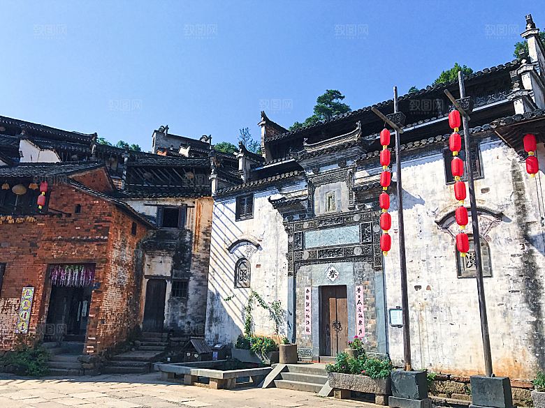 江西古镇婺源旅游风景摄影封面照片古镇