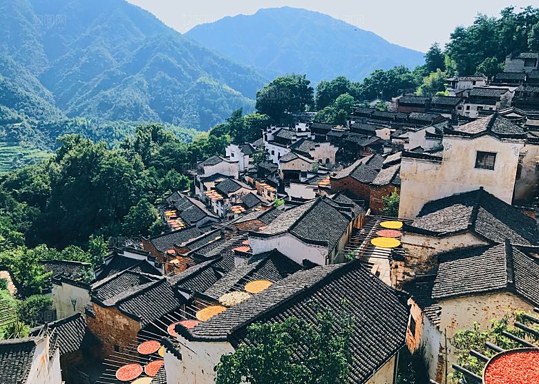 江西古镇婺源旅游风景摄影封面照片古镇