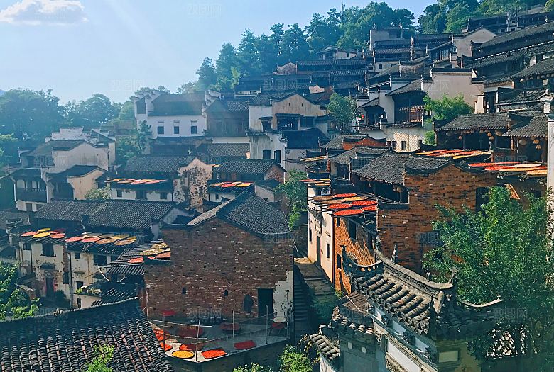 江西古镇婺源旅游风景摄影封面照片古镇