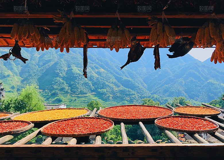 江西古镇婺源旅游风景摄影封面照片古镇