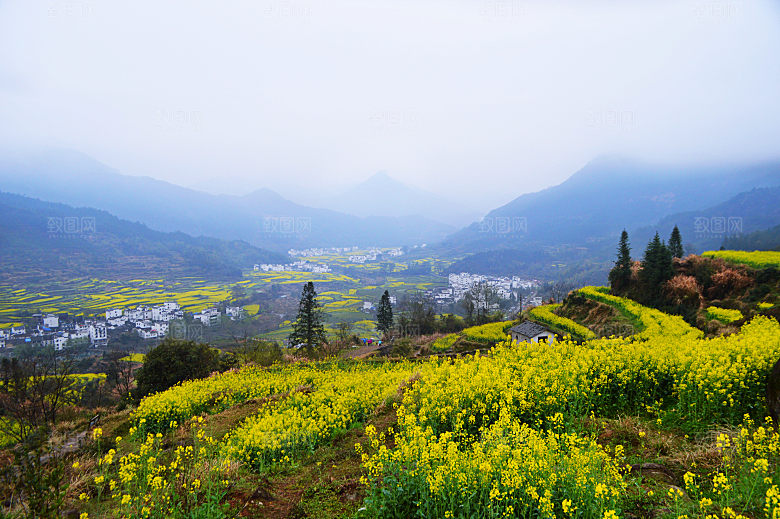 江西古镇婺源旅游风景摄影封面照片古镇图片