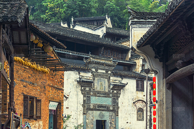 江西古镇婺源旅游风景摄影封面照片古镇
