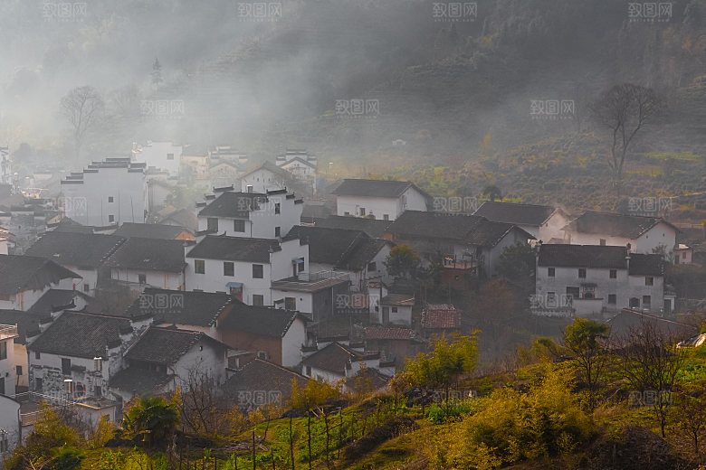 江西古镇婺源旅游风景摄影封面照片古镇