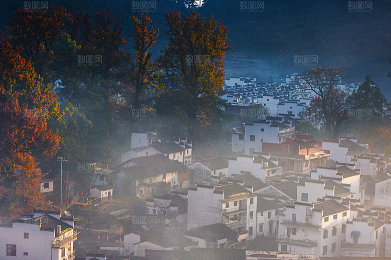 江西古镇婺源旅游风景摄影封面照片古镇