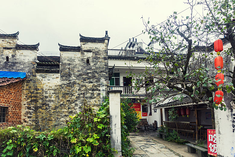 江西古镇婺源旅游风景摄影封面照片古镇