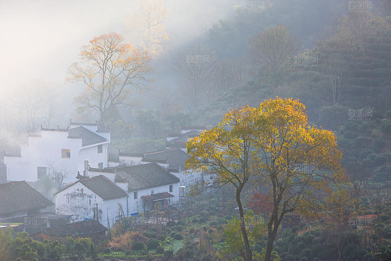 江西古镇婺源旅游风景摄影封面照片古镇