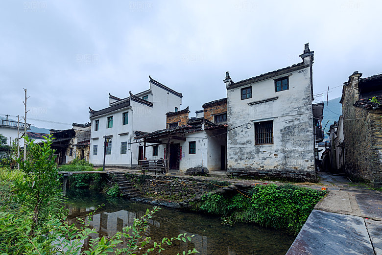 江西古镇婺源旅游风景摄影封面照片古镇图片