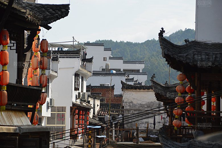 江西古镇婺源旅游风景摄影封面照片古镇图片