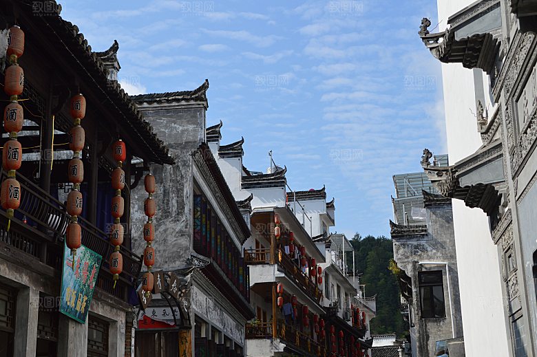 江西古镇婺源旅游风景摄影封面照片古镇