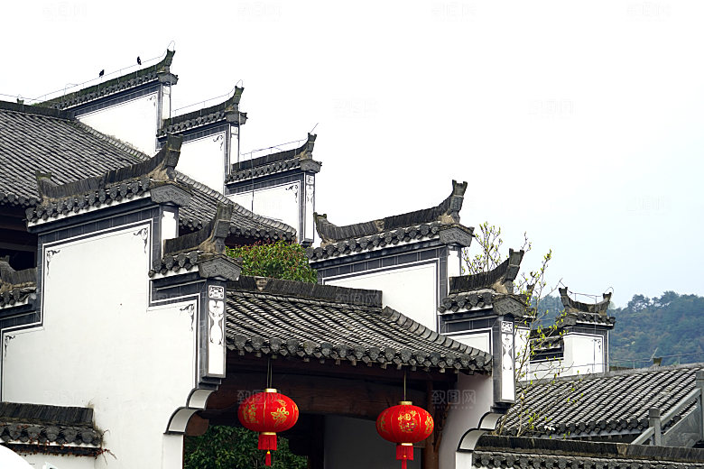江西古镇婺源旅游风景摄影封面照片古镇