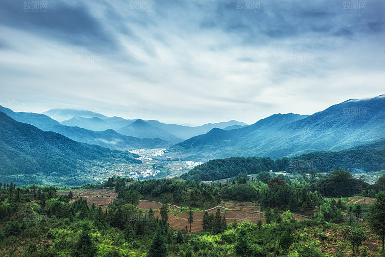 江西古镇婺源旅游风景摄影封面照片古镇图片