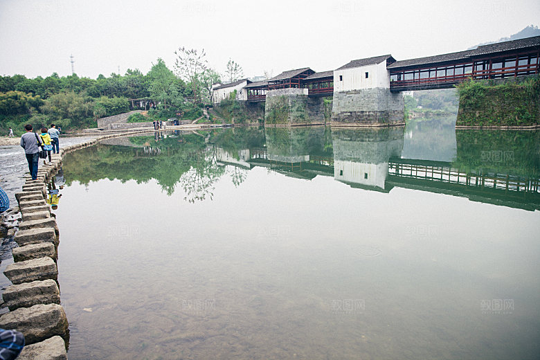 江西古镇婺源旅游风景摄影封面照片古镇图片