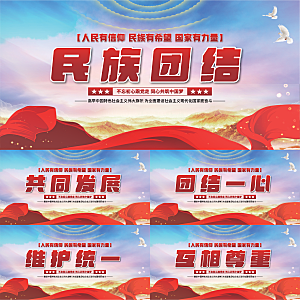 民族团结党建展板