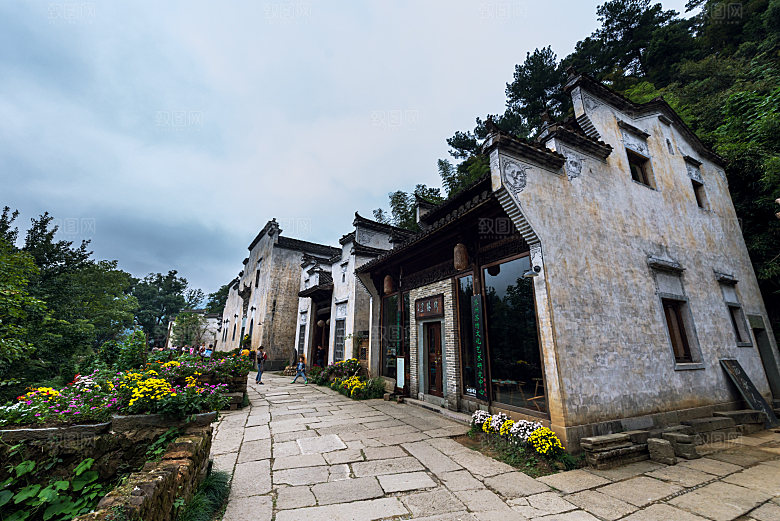 江西古镇婺源旅游风景摄影封面照片古镇