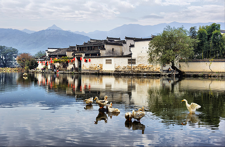 江西古镇婺源旅游风景摄影封面照片古镇