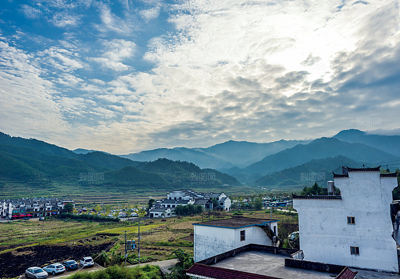 江西古镇婺源旅游风景摄影封面照片古镇