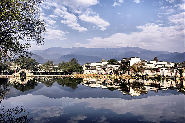 江西古镇婺源旅游风景摄影封面照片古镇