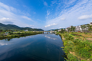 江西古镇婺源旅游风景摄影封面照片古镇