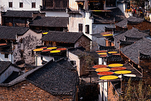 江西古镇婺源旅游风景摄影封面照片古镇图片