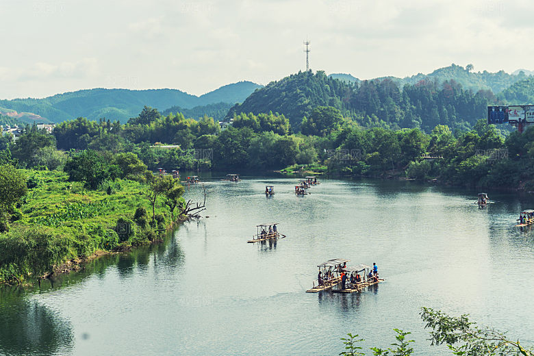 江西古镇婺源旅游风景摄影封面照片古镇图片