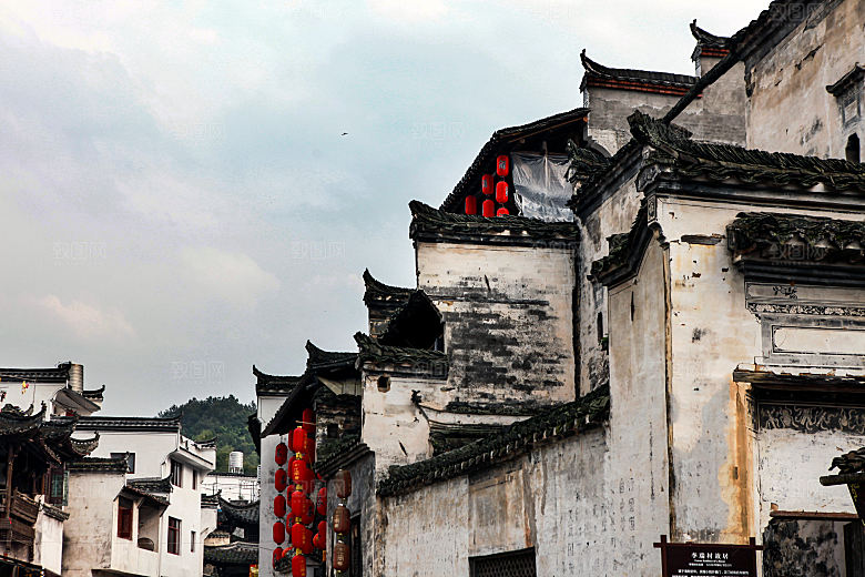 江西古镇婺源旅游风景摄影封面照片古镇图片