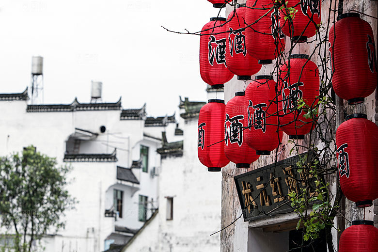 江西古镇婺源旅游风景摄影封面照片古镇图片